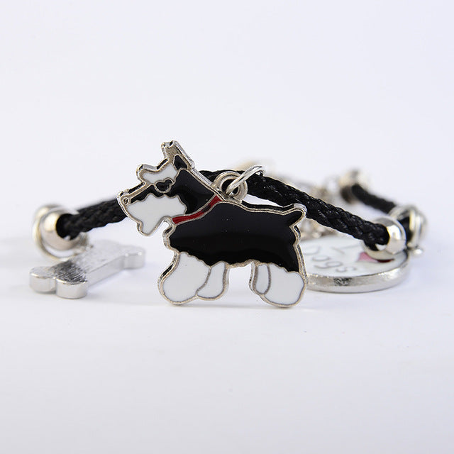 Minimalist Bull Dog Shaped Pet Bracelet - Handmade Jewelry