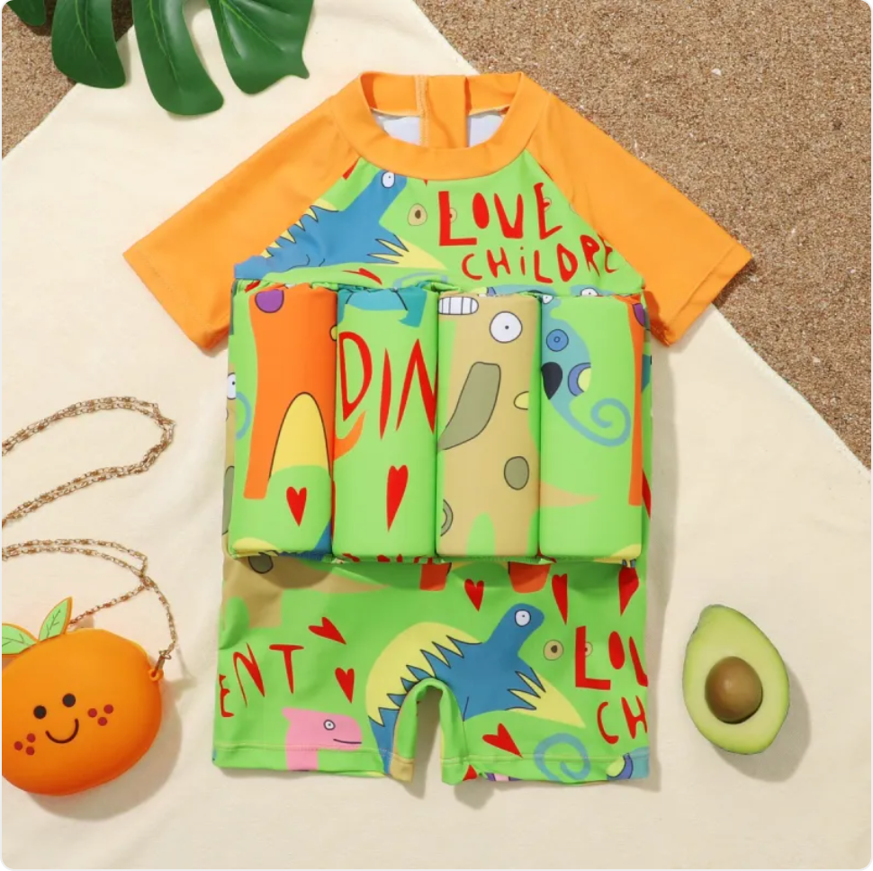 Kids Dinosaur Buoyancy Swimsuit