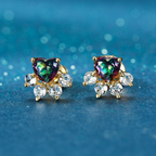 18K Gold-Plated Cat Paw Print Earrings (One Pair) | Jewelry