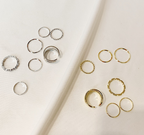 Korean Style Dual-Layer Cross Design Ring