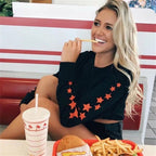 Women's Street Stars Print Crop Top