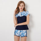 Onyhua Two-Piece Short Sleeve Swimwear Set