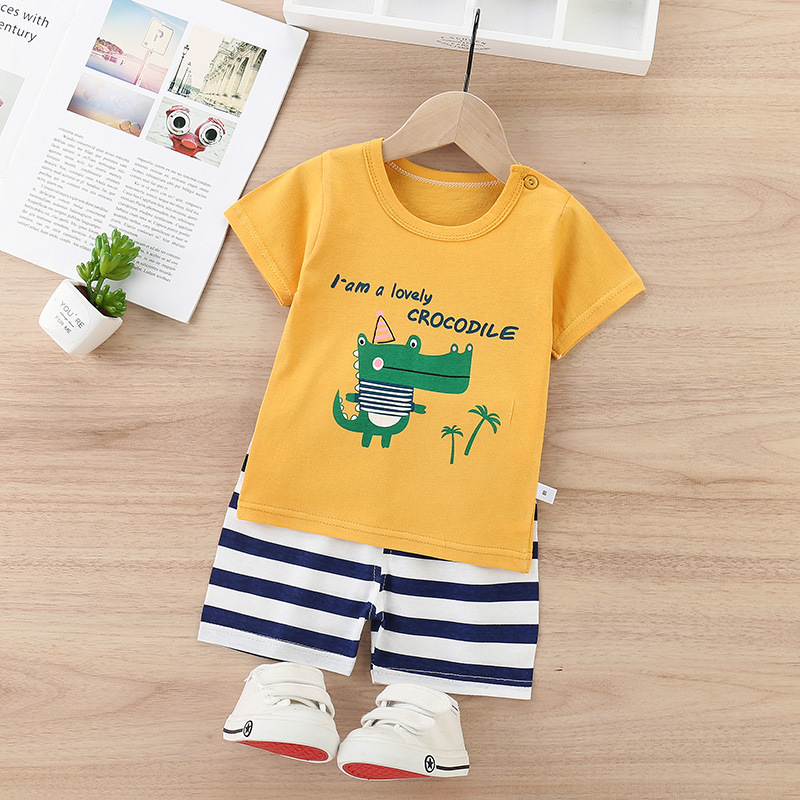 Baby Short Sleeve T-Shirt and Shorts Set for Girls