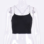 Summer Women's Chain Strap Crop Top Tank Top