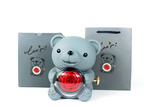 Rotating Rose Teddy Bear Gift Box | Home Decor