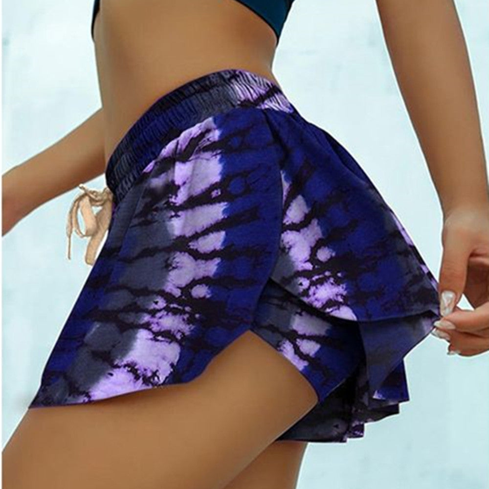 Summer Printed Yoga Sports Shorts for Women