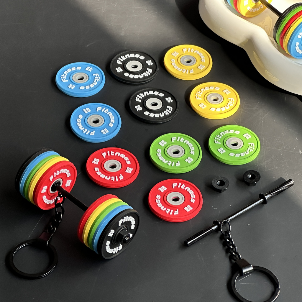 Mini Barbell Keychain | Accessory