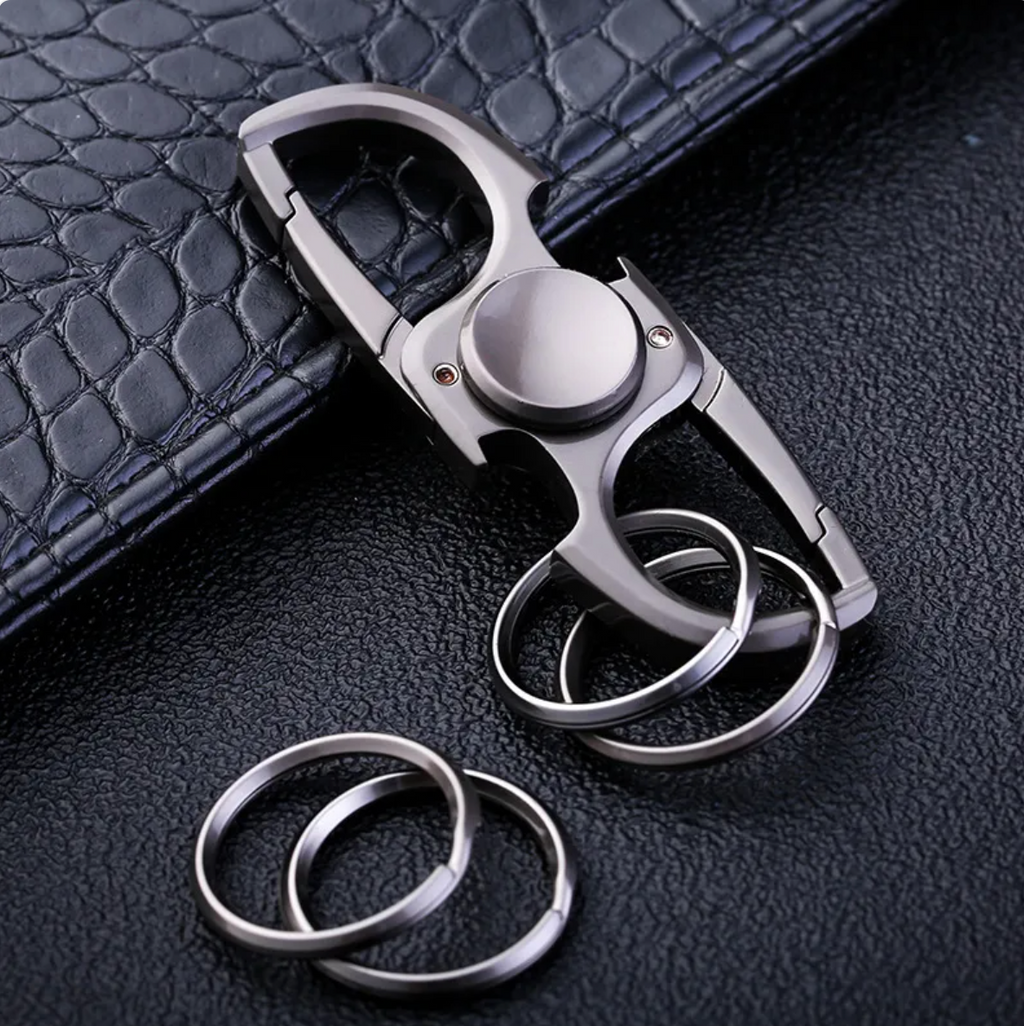 Stainless Steel Gyro Keychain | Accessory