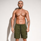 Men's Solid Color Swim Trunks
