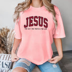 Women's JESUS Printed Loose Round Neck T-shirt | Faith Streetwear