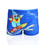 Boys' Cartoon Surfing Starfish Swim Trunks