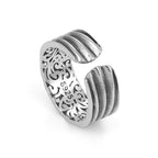 Men's Vintage God Eye Ring with Open Design | Jewelry