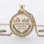 Time Gem Necklace with "I Am God" Pendant