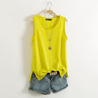 Plus Size Cotton Tank Top for Women - Summer Style