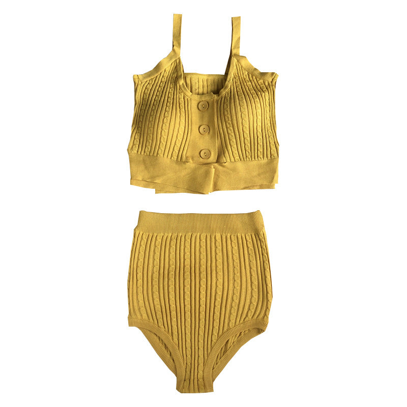 Women's Halter Tie-Front Two-Piece Swimsuit