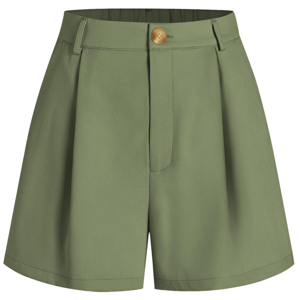 2024 Women's High-Waist Casual Shorts with Pockets