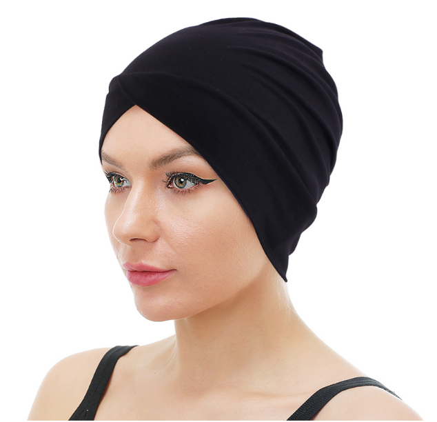 Solid Color Stretch Tam-o'-shanter for Swimming