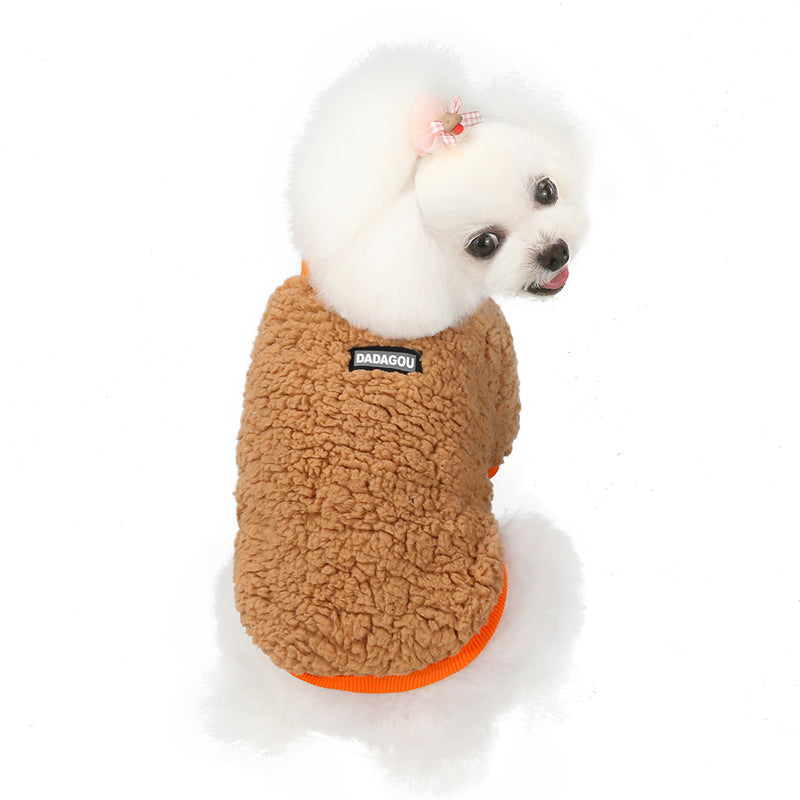 Warm Two-Legged Sweatshirt for Small Teddy Dogs