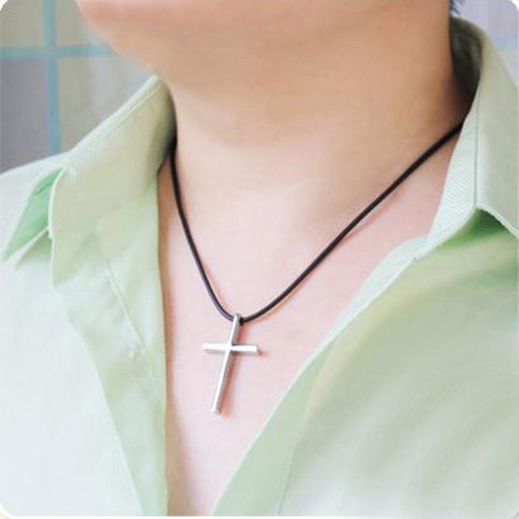 Emmanuel Couple Pendant - Stylish Cross Necklace