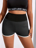 Plus Size Women's High Rise Sports Shorts with Wide Band