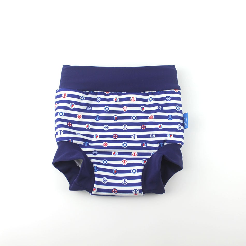 Baby Nautical Print Swim Trunks