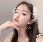 2020 Trendy Cat Pendant Earrings for Women in Silver