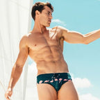 Men's Flamingo Print Swim Briefs