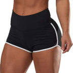 High Waist Women's Sexy Solid Color Running Shorts