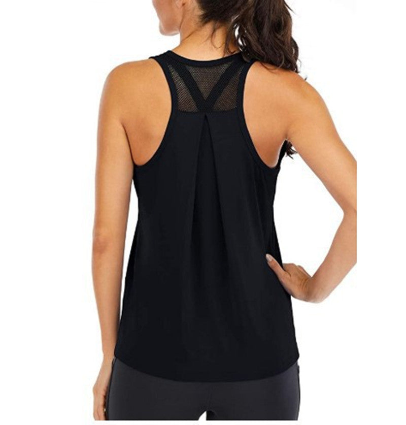 2020 Women's Loose Fit Sports Tank Top with Mesh Back