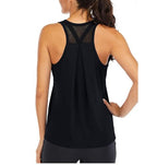 2020 Women's Loose Fit Sports Tank Top with Mesh Back