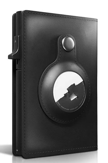 Leather Case Card Holder Aluminum Alloy Crazy Horse