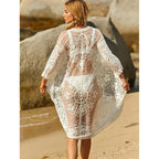 2024 Women's Summer Lace Beach Cover-Up Cardigan