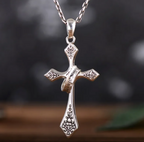 Sterling Silver Jesus Cross Pendant | Christian Jewelry