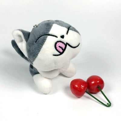 Plush Cat Keychain Doll for Girls (Cheese Cat Pendant) | Accessory