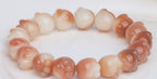 Cat's Paw Bodhi Root Bracelet with White Jade Design