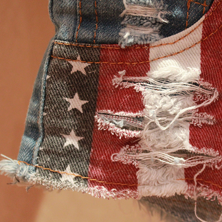 Low Waist Denim Shorts for Women - Summer Beach Style