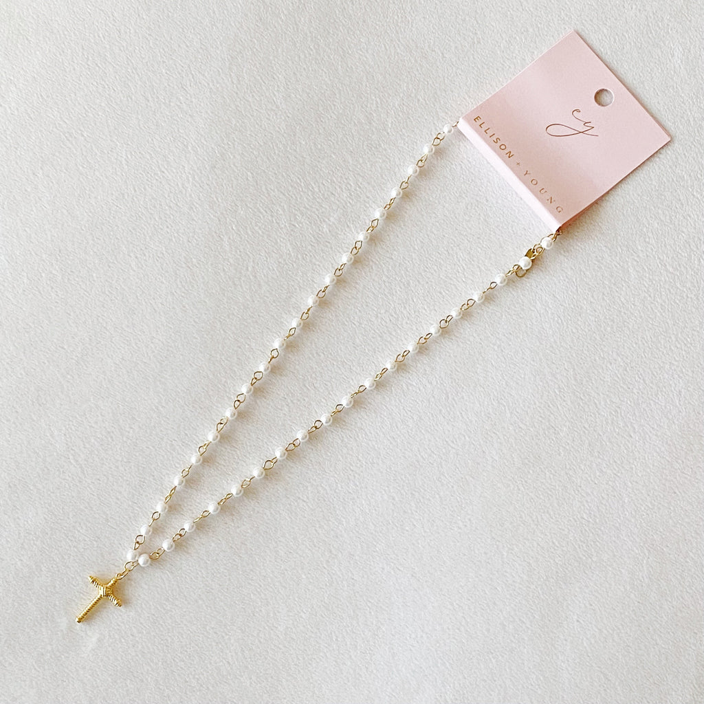 Cabled Cross Pendant Necklace | Christian Jewelry