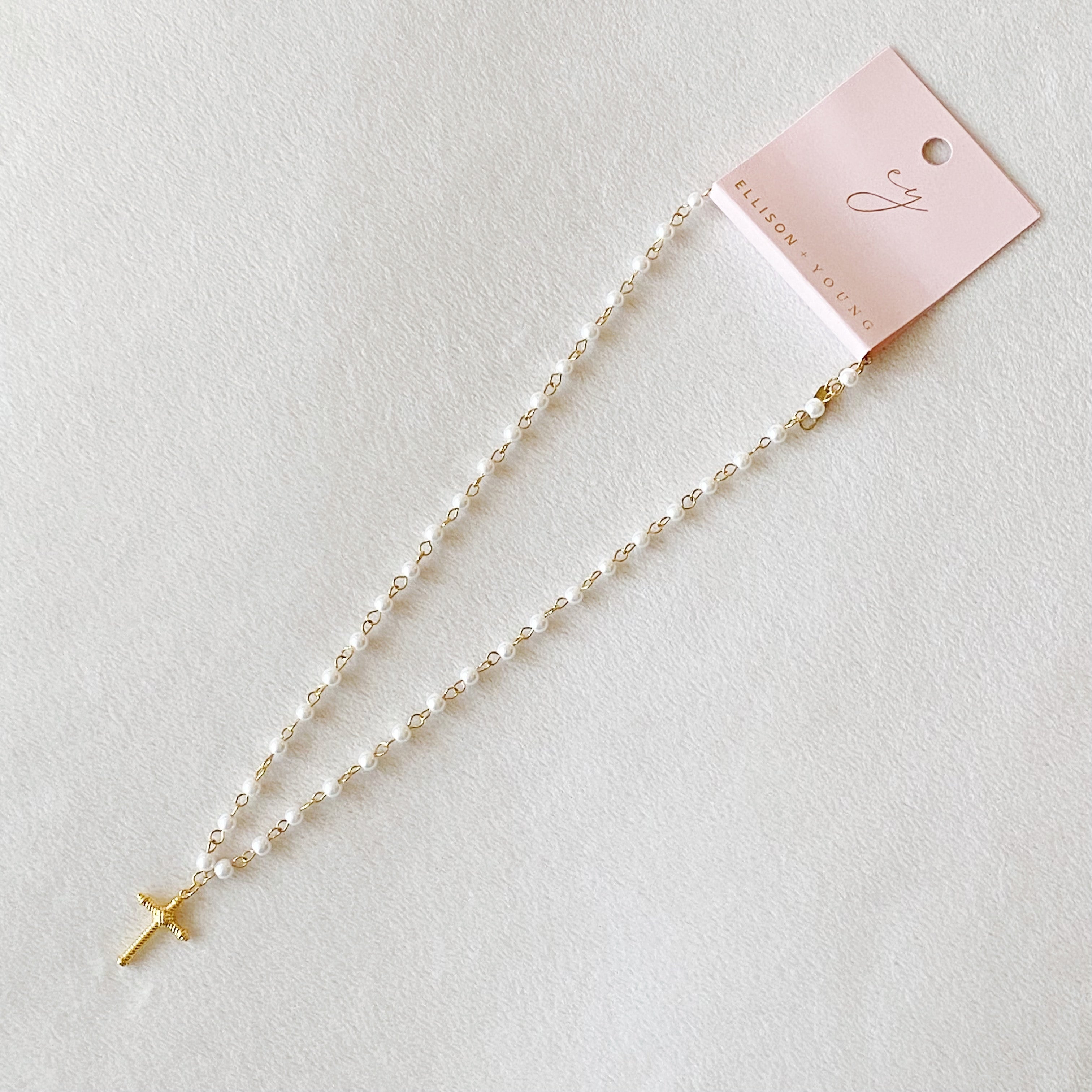 Cabled Cross Pendant Necklace | Christian Jewelry