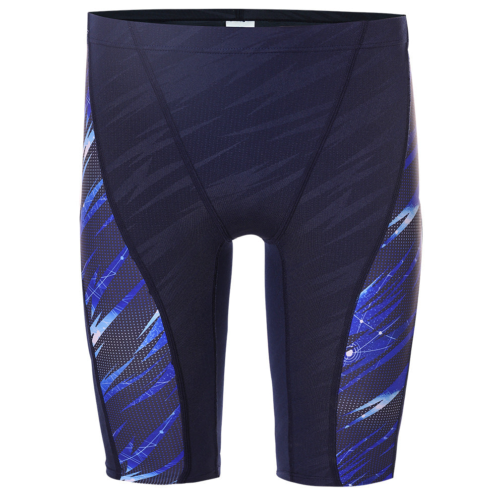 Pool Pro Mid Leg Athletic Swim Trunks (Five Point)