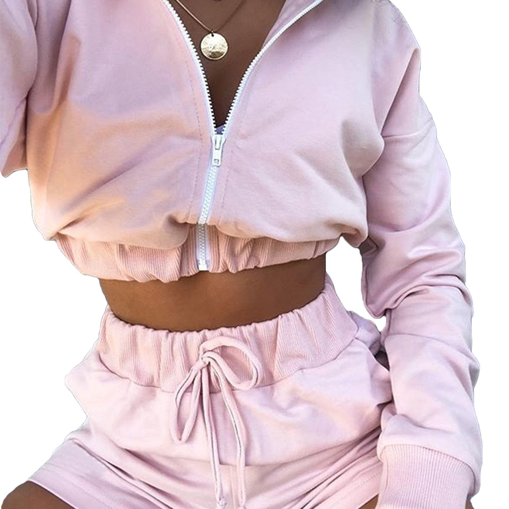 2020 Women's Loose Solid Color Sports Shorts