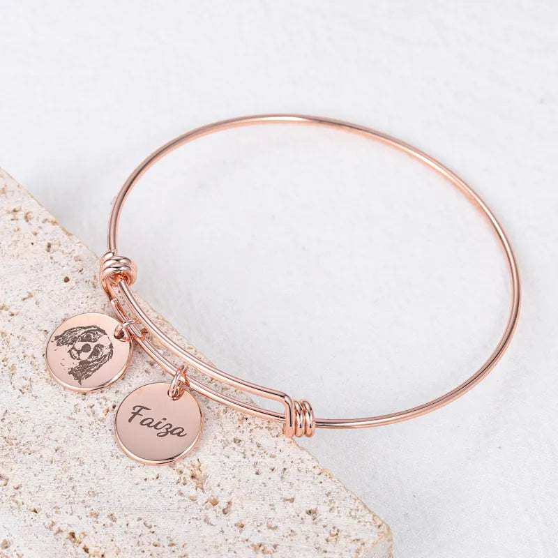 Pet Photo Disc Bracelet | Jewelry