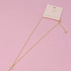 Shell Pearl Cross Necklace
