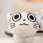 Plush Cat Keychain Doll for Girls (Cheese Cat Pendant) | Accessory