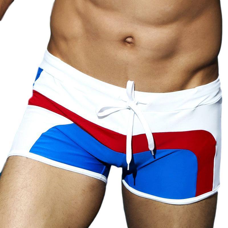 Men's Color Block Swim Trunks