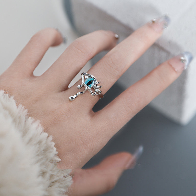 Devil's Eye Cat Ring for Fashionable Girls