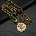 Titanium Steel Jesus Pendant Necklace