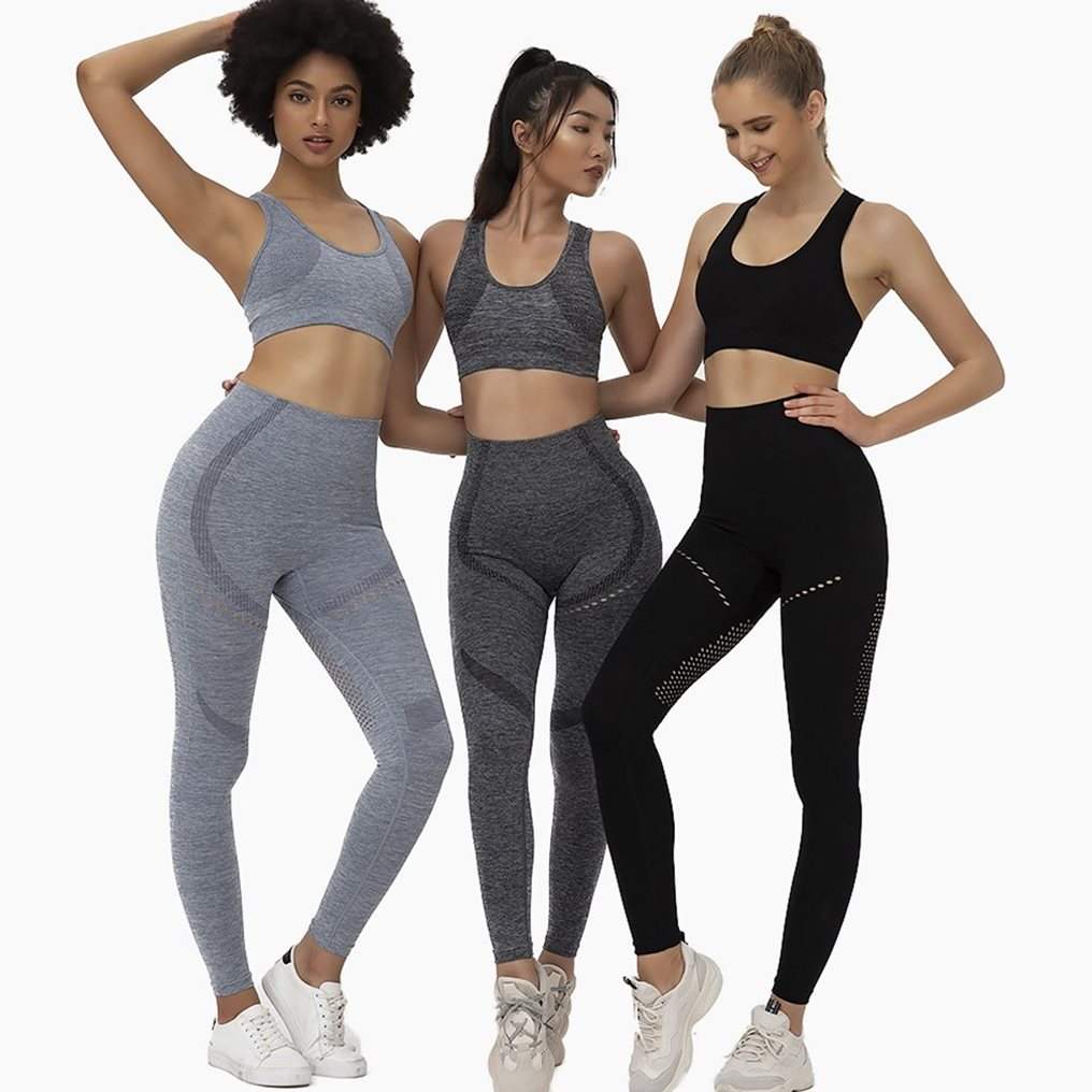 Seamless Yoga Set with Pants and Tank Top for Women
