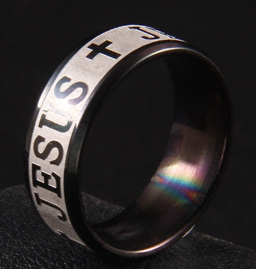 Personalized Fashion Stainless Steel Cross Ring