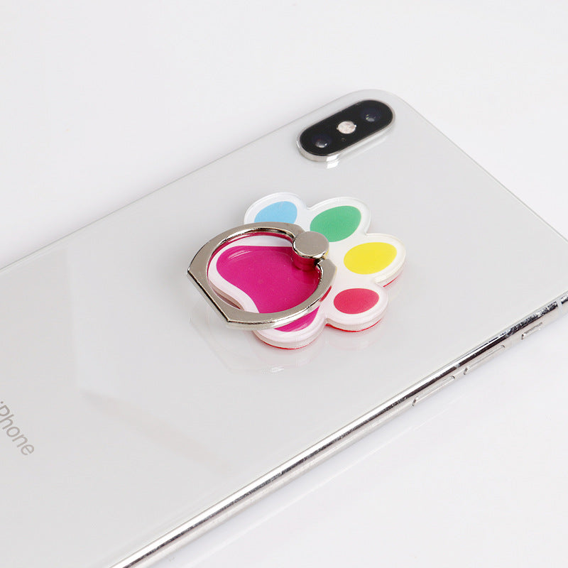 Creative Cartoon Husky Dog Bone Phone Case with Ring Stand