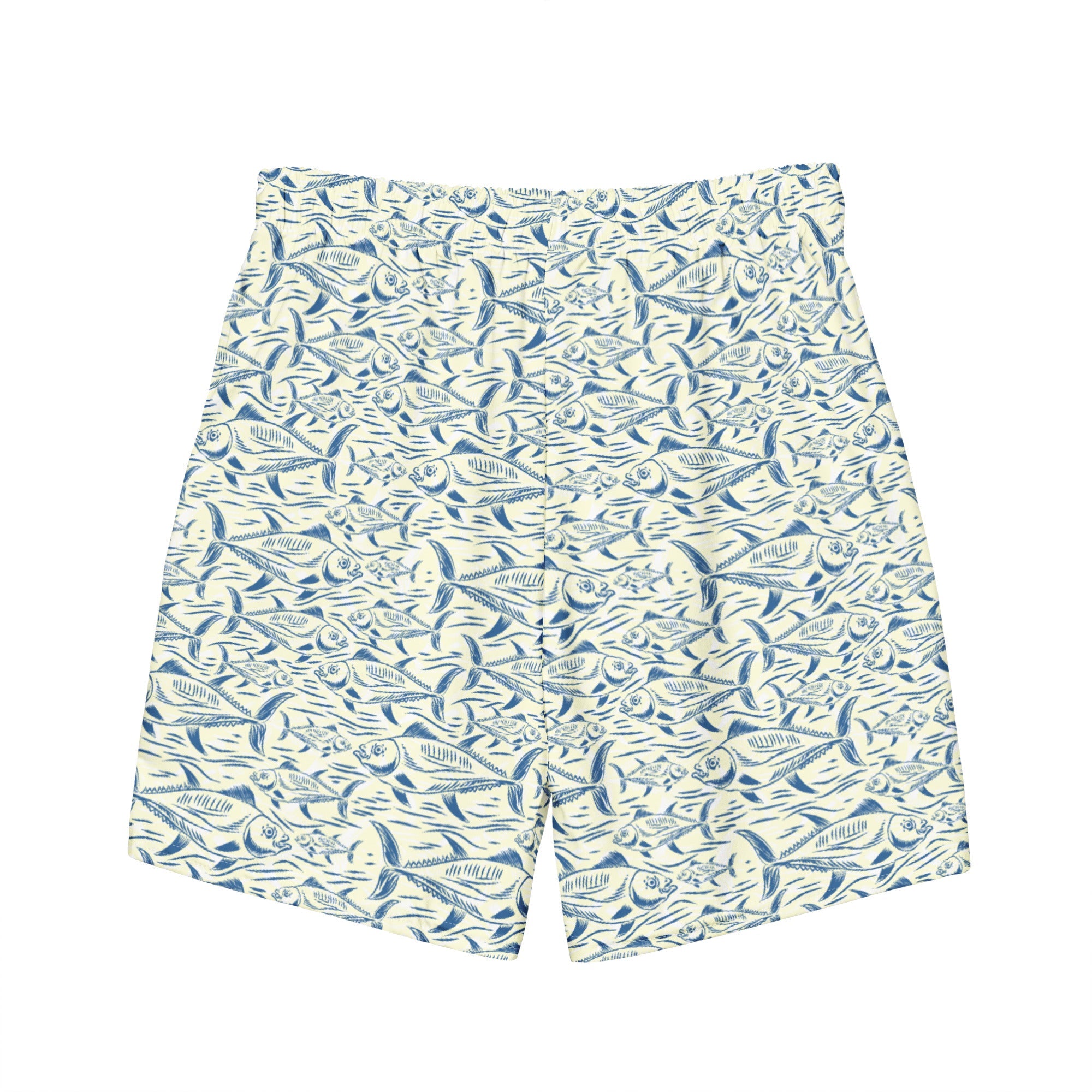 Men's Fish Print Swim Trunks